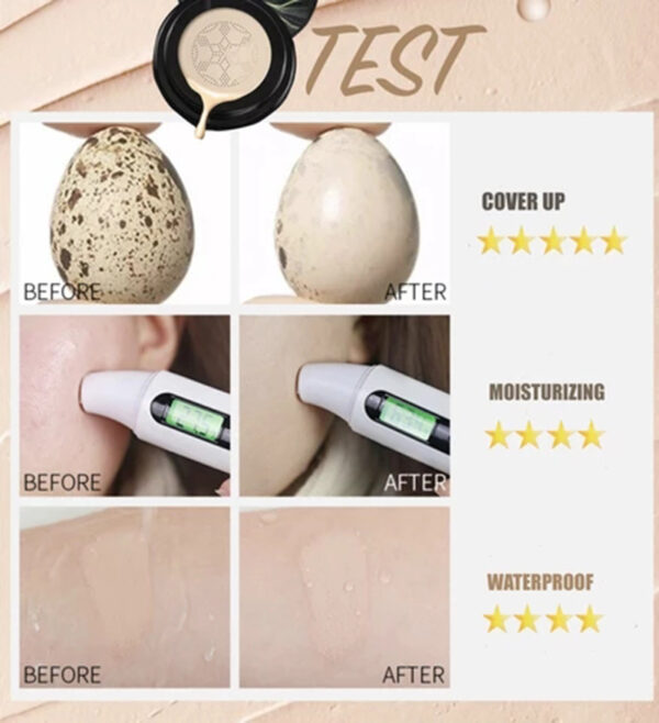 Sunisa 3 in 1 Air Cushion BB and CC cream foundation Waterproof Mushroom Head Air Cushion BB Cream Liquid Foundations CC Cream - Image 4