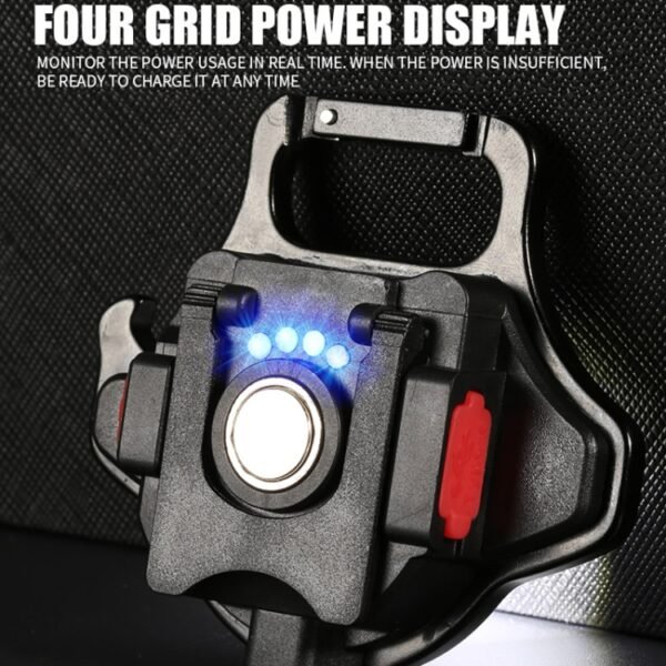 COB Rechargeable Keychain Light with Built-in Battery, Type-C Charging, Bottle Opener, Battery Indicator, Magnet & 6 Lighting Modes - Image 11
