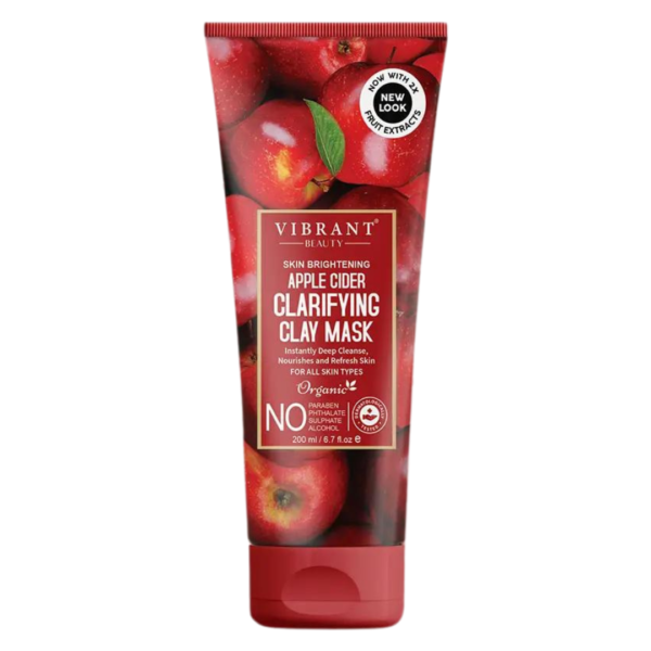 Vibrant Beauty Skin Brightening Apple Clarifying Mud Face Mask (200ml) - Image 5