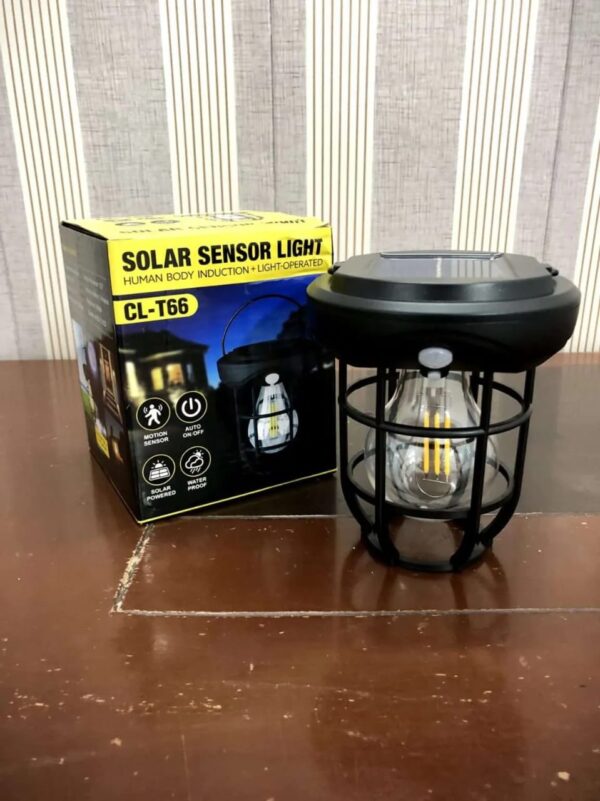 Solar Wall Lights Outdoor,Solar Camping Lights with 3 Lighting Modes & Motion Sensor, Waterproof LED Solar Camping Lantern Lamp - Image 3