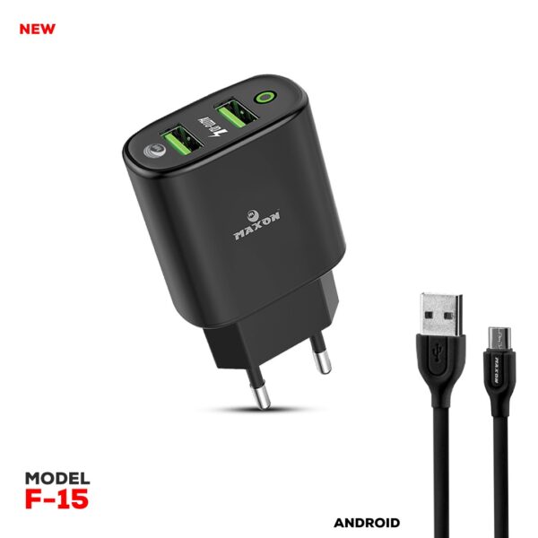 Maxon F15 Android 2.4 Auto id 12 w Charger With Fast Charging - Image 3