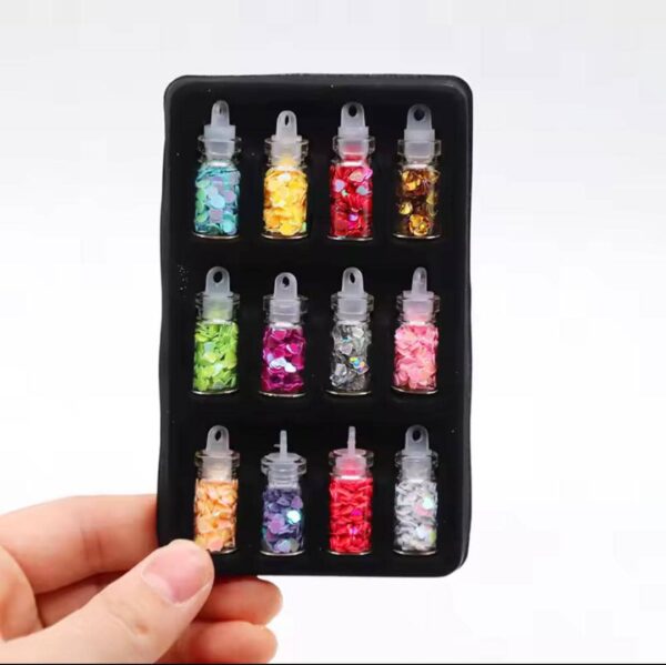 DIY Starry Nail Art Kit, Nail Decals, Glitter Jar Art kit Features a Selection of Starry Nail Stickers, Multi-pattern Women Beauty Accessories Kit, Manicure Long-lasting(Multi Color) - Image 2