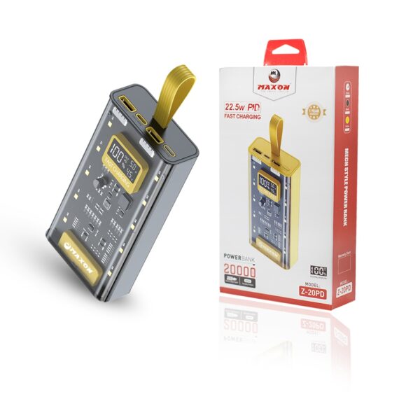 Maxon Z-20PD 20000mah 22.5w PD Power Bank (random color )