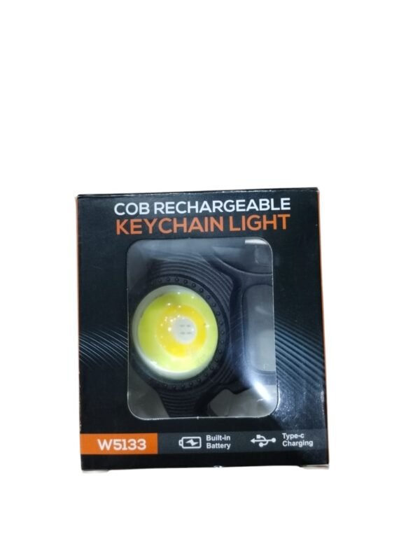 COB Rechargeable Keychain Light with Built-in Battery, Type-C Charging, Bottle Opener, Battery Indicator, Magnet & 6 Lighting Modes - Image 12