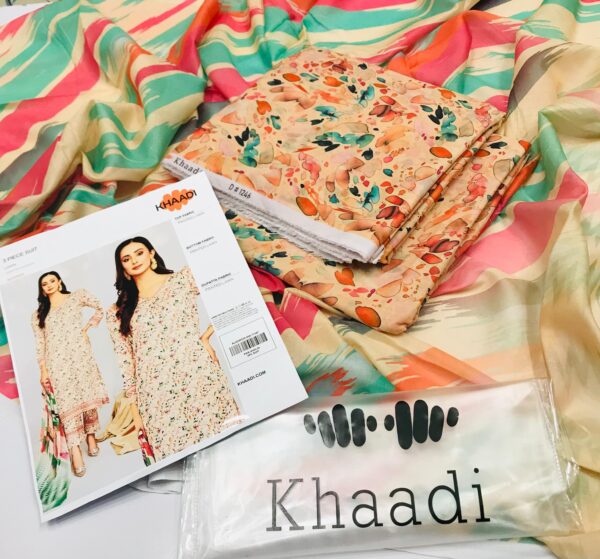 ✨ Khaadi brand ✨ 3 Piece Digital Printed Lawn Unstitched Suit new Collection 2025 for womens - Image 2