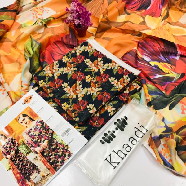 ✨ Khaadi brand ✨ 3 Piece Digital Printed Lawn Unstitched Suit new Collection 2025 for womens - Image 2