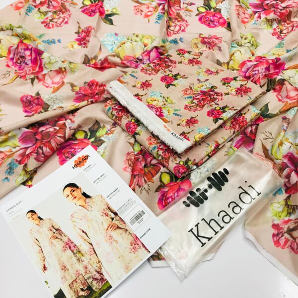 ✨ Khaadi brand ✨ 3 Piece Digital Printed Lawn Unstitched Suit new Collection 2025 for womens - Image 2