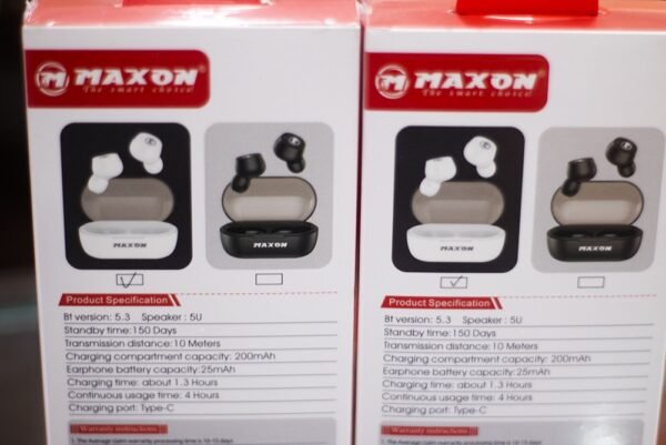 Maxon B-12 Mono Earbuds Environmental Noise Cancellation (ENC) Touch Sensor (random color) - Image 8