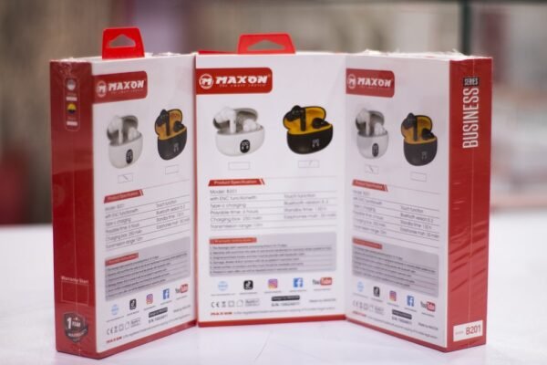 Maxon B-201 Sound Cloud Earbuds Noise Cancellation (ENC) Touch Sensor / Type C Charging - Image 8