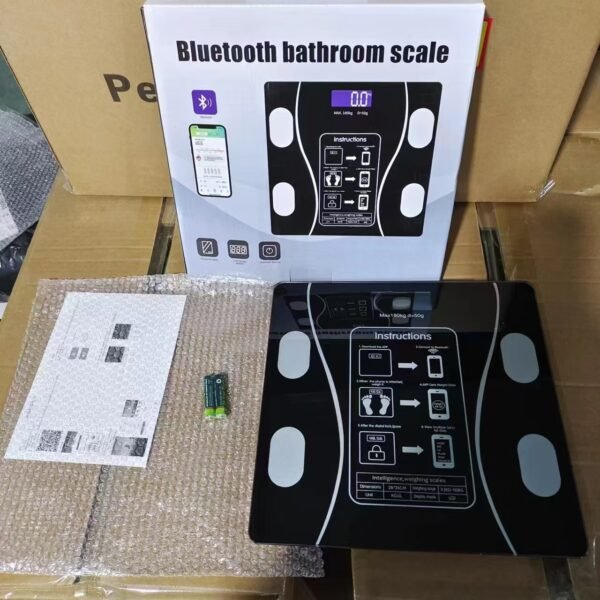 Digital Bathroom Body Weight Scales with Body Tape Measure, Smart Bluetooth USB Charging Scale for BMI and Weight Loss (random color) - Image 14