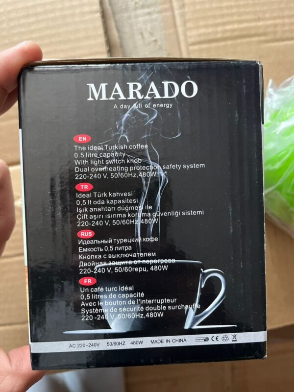 MARADO Coffee, tea Maker Electric Turkish Coffee kettle 500ml (Random Color) - Image 5