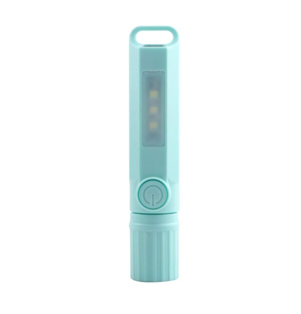 XJ-808 Multifunctional ABS LED Pocket Work Light New Design Portable USB Torch Flashlight Outdoor Emergency Camping Use EDC Flashlight ( Random Color ) - Image 3