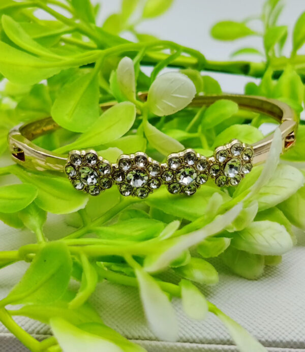 Sparkling Floral Adjustable Bracelet | Best Quality Artificial Bracelet For Girls & Women | Imported Elegance for Every Occasion | Elegant Design - Image 3