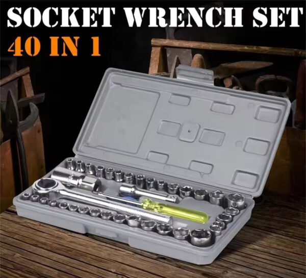 40pcs Aiwa Socket Wrench  Tool Kit & Screwdriver And Socket Set
