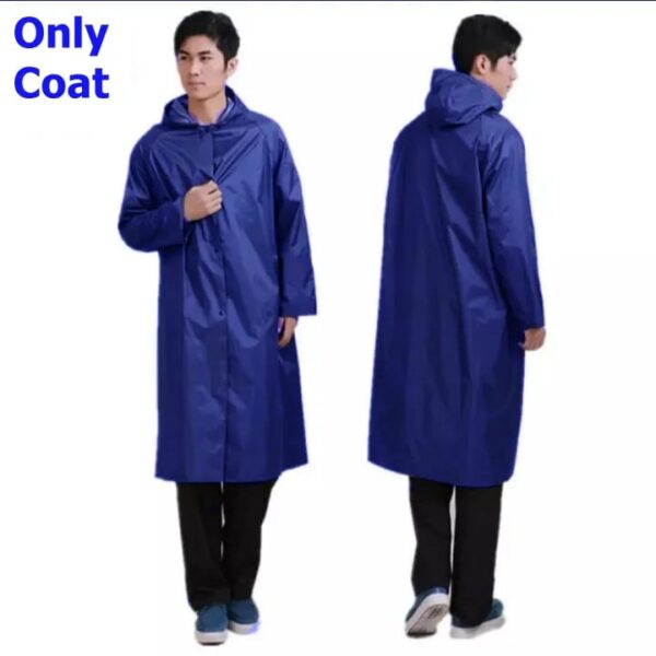 1 Piece Rain Coat | Waterproof Rain Coat | Rain Coat For Bikers | Rain Coat For Men & Women | Parachute Material Rain Coat ( Only Coat ) & ( Random Color ) - Image 2