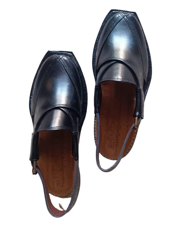 Norozi Chappal Black / Narozi Leather Shoes Kheri Sandal For Men (without box) - Image 2