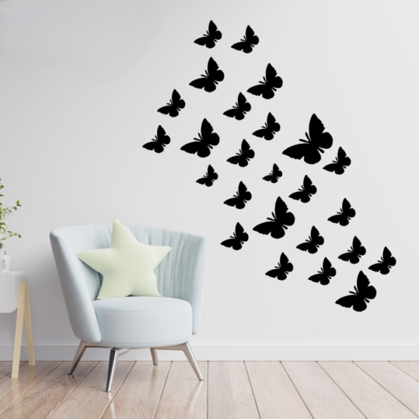 3D Wooden Butterfly Buy One (Pack of 30) Get One Free ( Pack Off 30 ) Wooden Wall Decoration Items for Home, Bedrooms Inspire Kids and Look Decent - Image 3