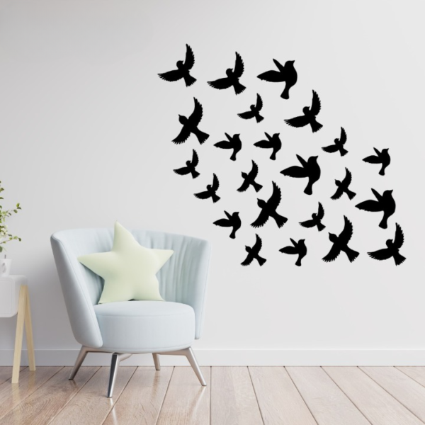 Buy One ( Pack Off 30 ) Get One ( Pack off 30 ) Free 3D Wooden Sparrow  Buy One Get One Free | Wooden Wall Decoration Items for Home, Bedrooms Inspire Kids and Look Decent - Image 3