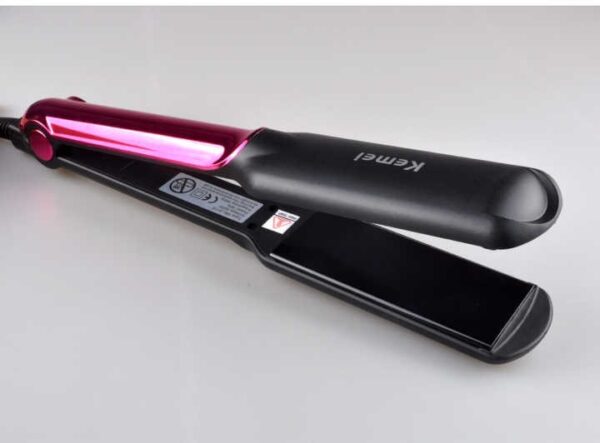 Kemei KM - 2113 Tourmaline Ceramic Coating Styling Tools Fast Heating Flat Iron Professional Electric Hair Straightener | Best Quality Straightener - Image 5