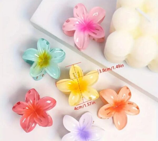 Pack Off 06 Mini Sunflower Fashion Girl Hair Clip | Hair Clip For Women | Best Quality Hair Clip ( Random Color ) - Image 3