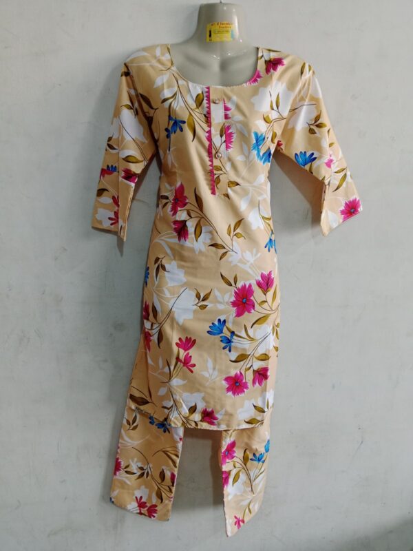 Women's Floral Printed Two-Piece Stitched Suit – Kurta and Pajama Set | Comfortable & Stylish Casual Wear - Image 10