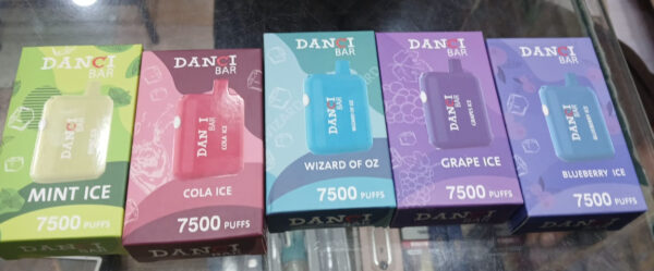 Danci Bar Disposable Pod – 7500 Puffs – 18ML E-Liquid – 550mAh Battery – Type-C Charging – 7 Flavours | Disposable Vape For Smokers | Disposable Pod For Smoking ( Random Flavor )(Without Display) - Image 3