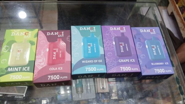 Danci Bar Disposable Pod – 7500 Puffs – 18ML E-Liquid – 550mAh Battery – Type-C Charging – 7 Flavours | Disposable Vape For Smokers | Disposable Pod For Smoking ( Random Flavor )(Without Display) - Image 5