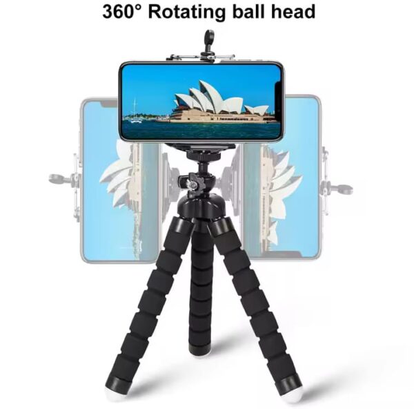 Adjustable Octopus mobile tripod plus holder Mobile Tripod Stand Flexible Tripod Stand With Mobile Holder (random color) - Image 8