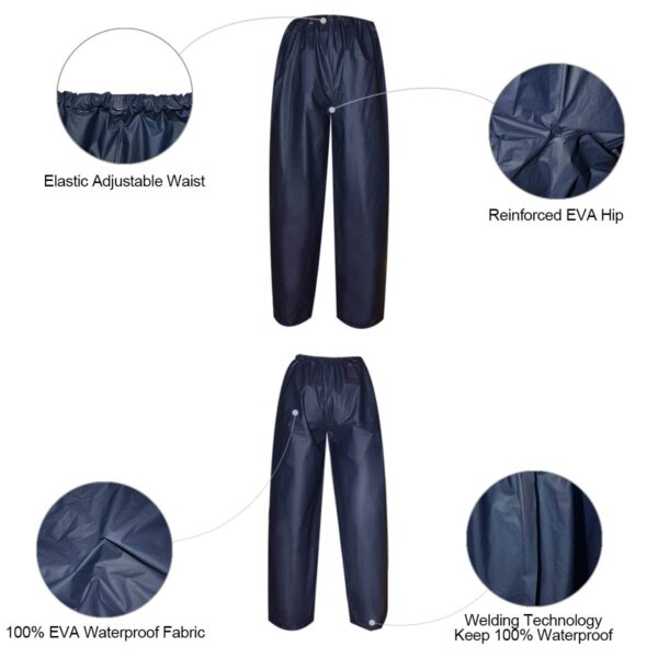 Waterproof Rain Coat & Pant | Lite Waterproof Rain Suit | Rain Coat | Rainwear | Rain Suit ( Random Color ) - Image 4