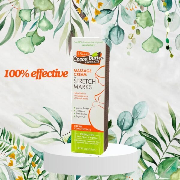 Disaar Cocoa Butter Stretch Marks Massage Cream Deep Hydration 125g - Image 2