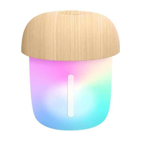 Mushroom Shape Humidifier Portable Mini Humidifier USB Aroma Diffuser Cool Mist 300ml (With box) - Image 3