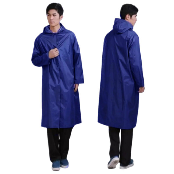 1 Piece Rain Coat | Waterproof Rain Coat | Rain Coat For Bikers | Rain Coat For Men & Women | Parachute Material Rain Coat ( Only Coat ) & ( Random Color ) - Image 4