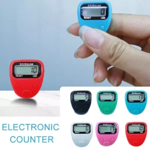 M506 Digital Finger Tally Counter | Digital Electronic Tasbeeh Counters | Re-settable Digits Display ( Random Color )