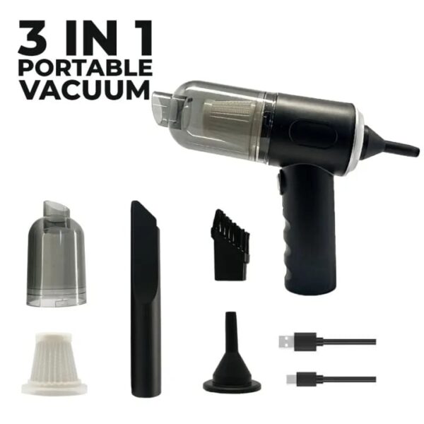 3 in 1 AS-228 Mini USB Rechargeable Vacuum Cleaner for Home and Office Use