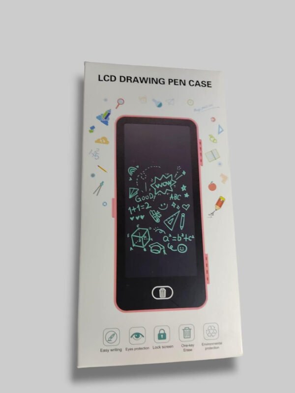 LCD Drawing Pen Case Easy Writing with Eye Protection, Lock Screen, Large Space LCD Drawing Pen Case-One Key Erase (Random Color) - Image 7