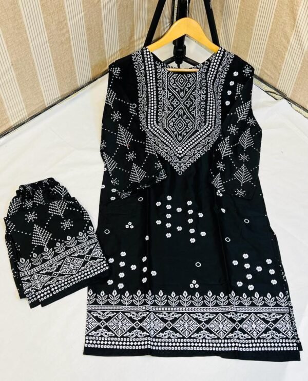 chunri print 2pc stitched suit Printed Dress shirt and trouser - Image 33