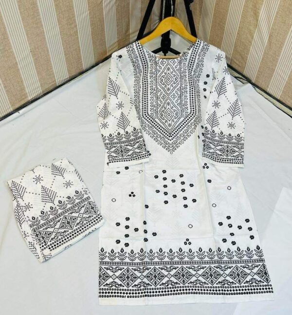 chunri print 2pc stitched suit Printed Dress shirt and trouser - Image 30